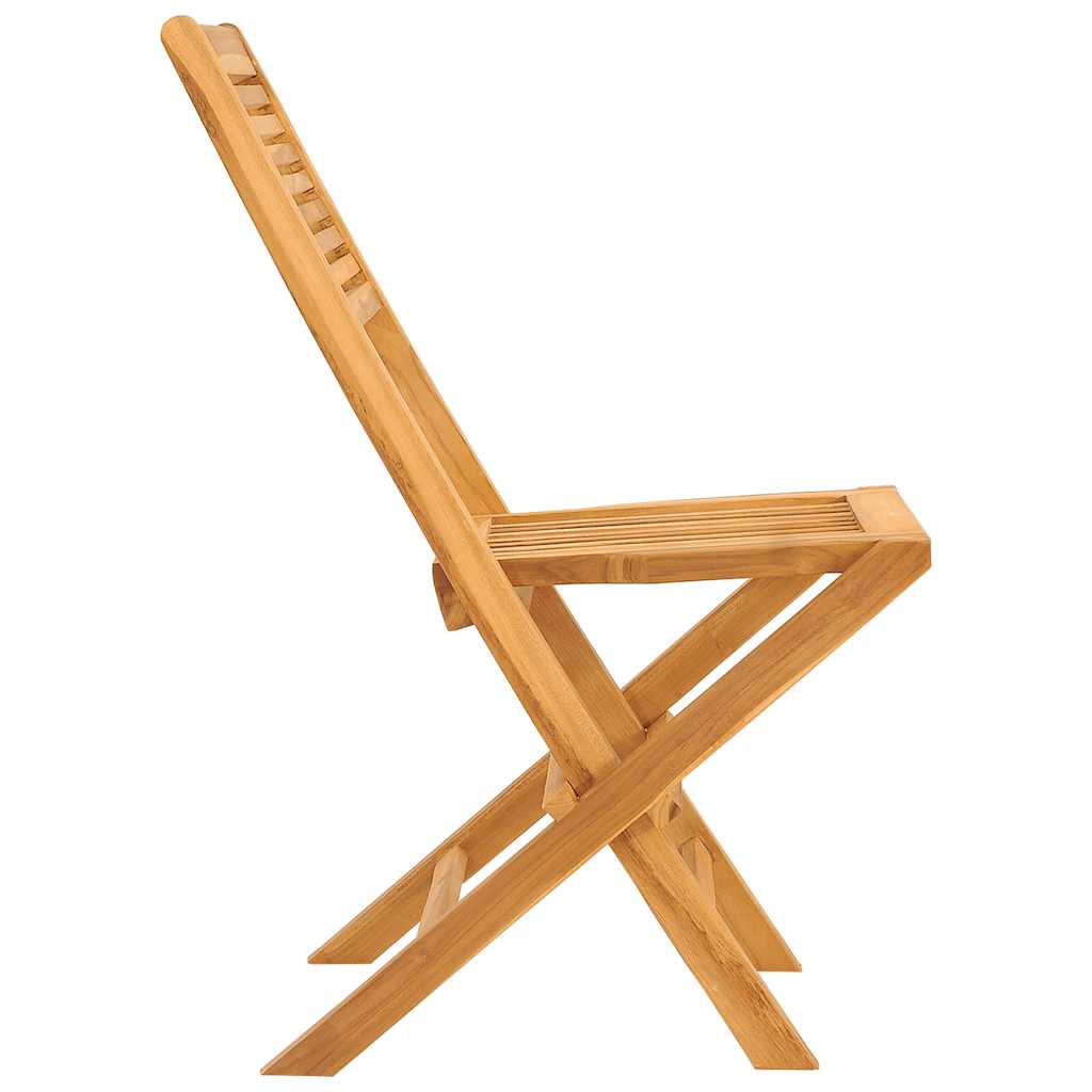 Sklopive vrtne stolice 2 kom 47x62x90 cm od masivne tikovine