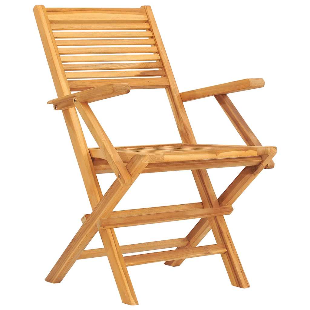Sklopive vrtne stolice 2 kom 55x62x90 cm od masivne tikovine