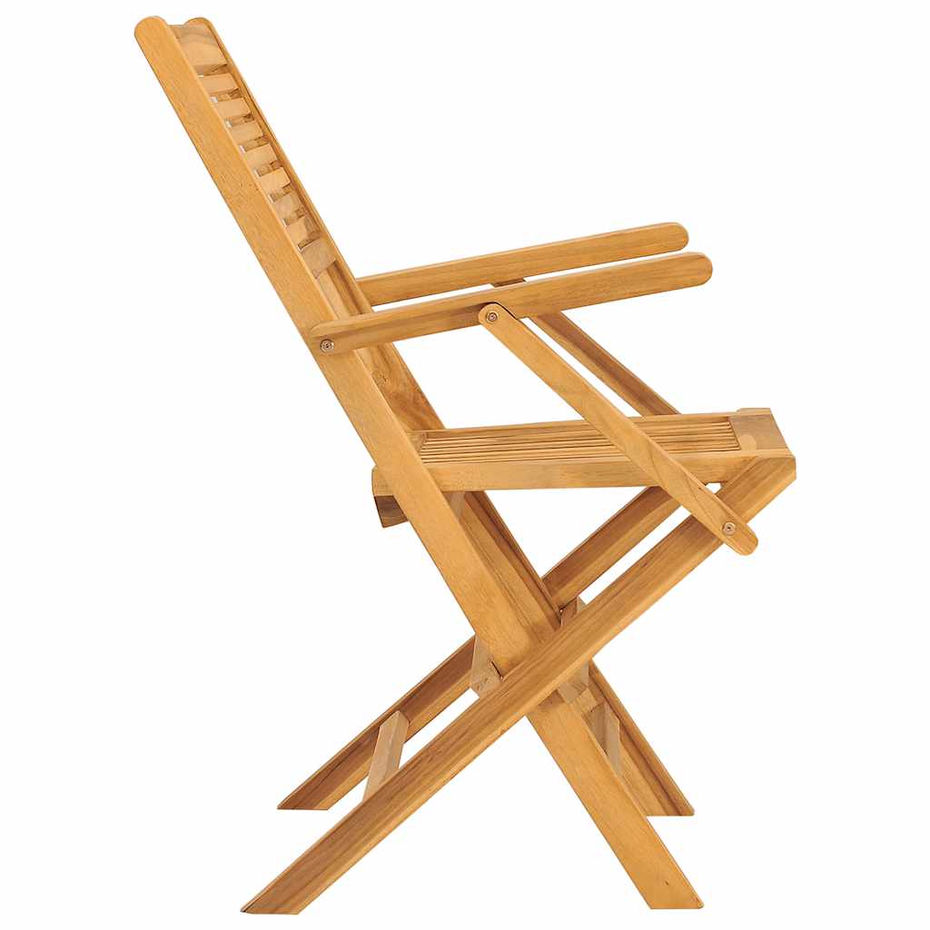 Sklopive vrtne stolice 2 kom 55x62x90 cm od masivne tikovine