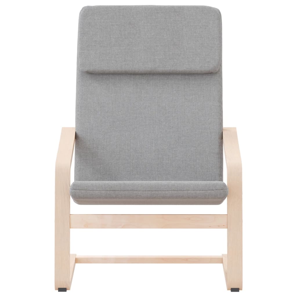 Stolica za opuštanje od tkanine svjetlosiva
