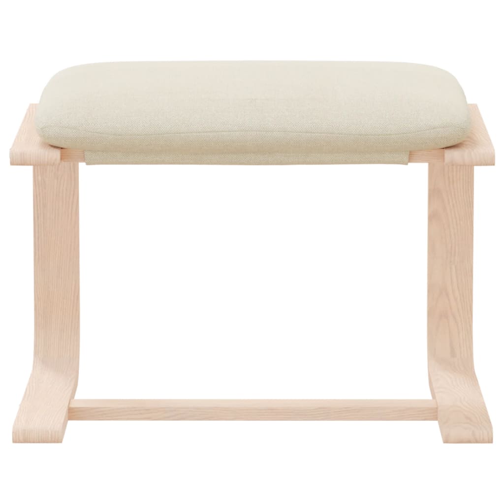 Tabure krem 51 x 41 x 40 cm od tkanine