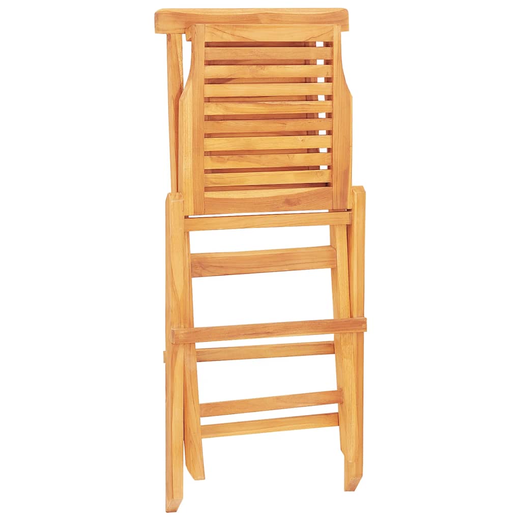 Sklopive vrtne stolice 8 kom 47x63x90 cm od masivne tikovine