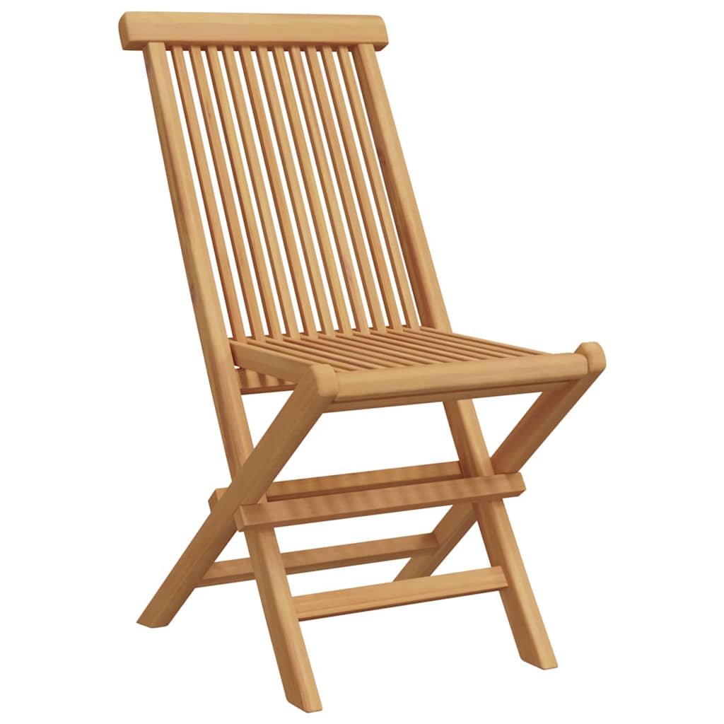 Vrtni set za objed 7 pcs Smeđa Čvrsto teak drvo