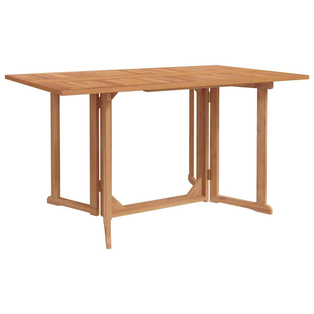 Vrtni set za objed 7 pcs Smeđa Čvrsto teak drvo