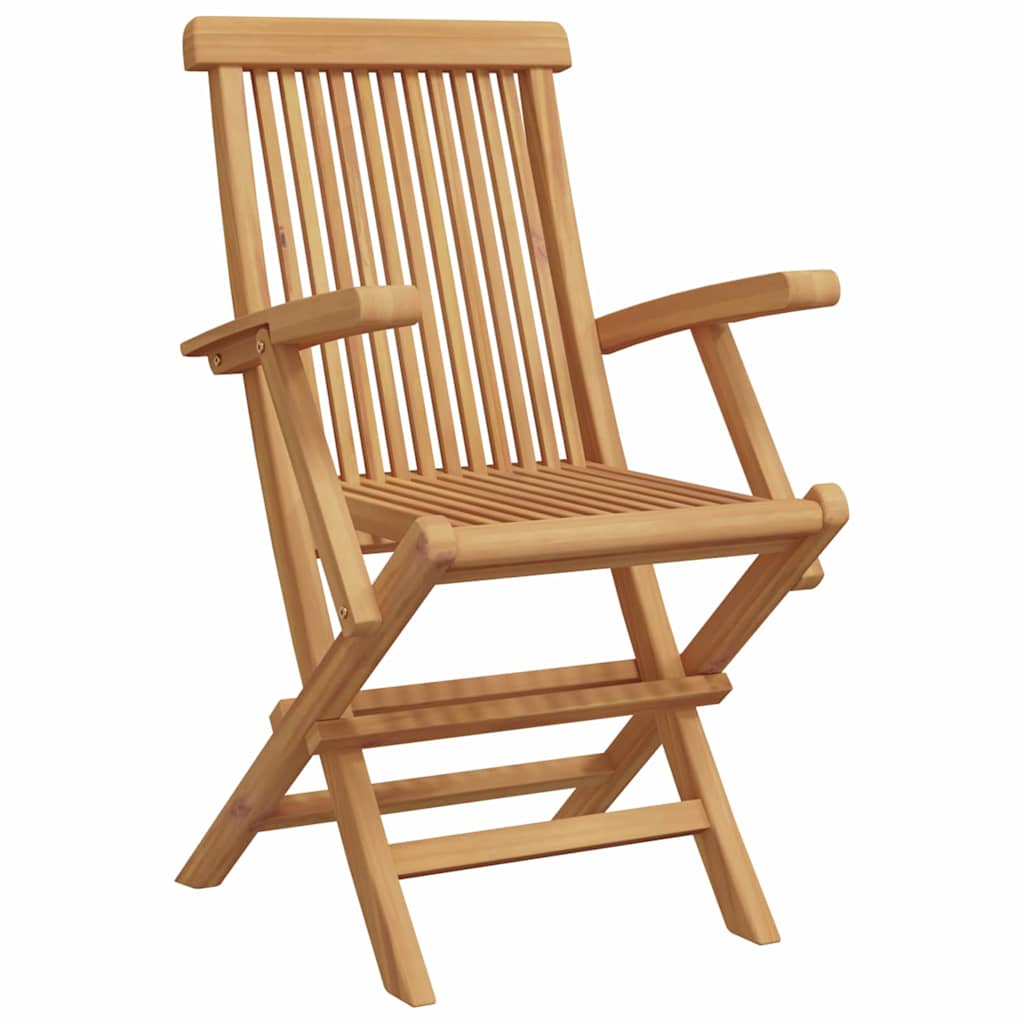 Vrtni set za objed 7 pcs Smeđa Čvrsto teak drvo