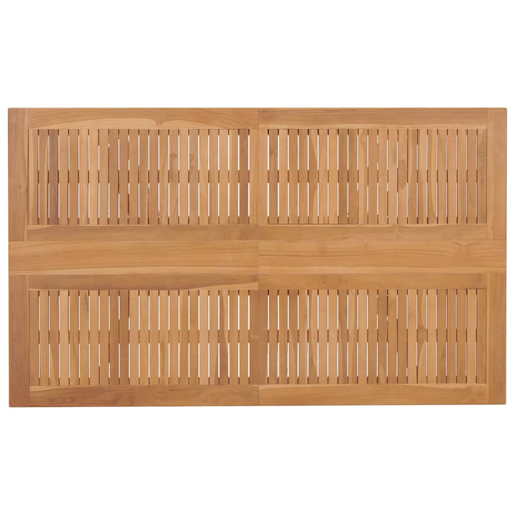 Vrtni set za objed 7 pcs Smeđa Čvrsto teak drvo