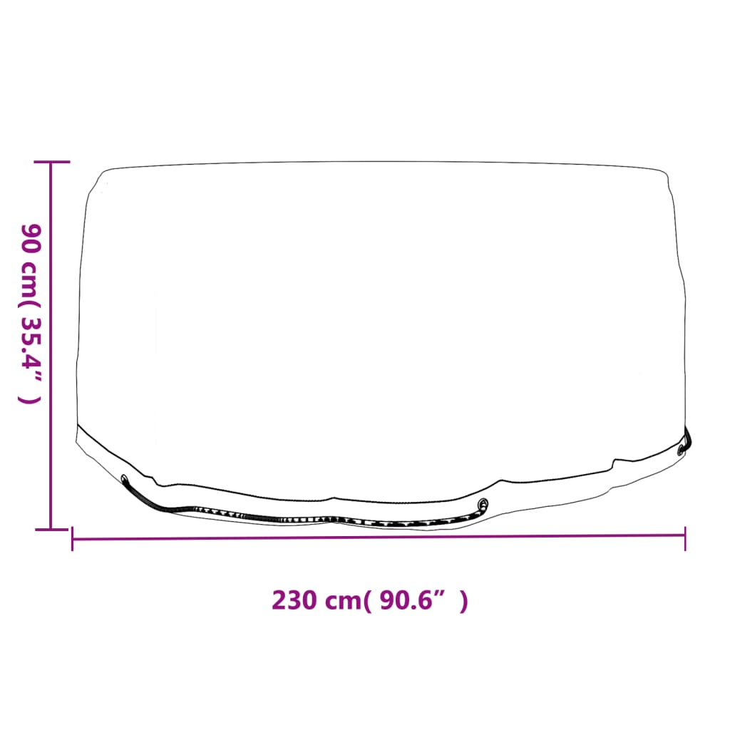 Navlake za vrtni namještaj 2 kom s 10 ušica Ø 230x90 cm okrugle