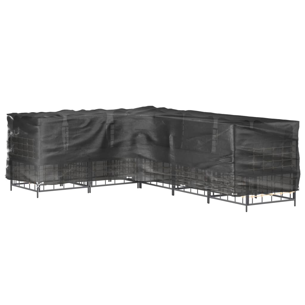 Navlake za kutnu vrtnu garnituru 2 kom s 18 ušica 220x285x80 cm