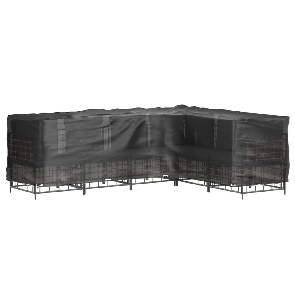 Navlake za kutnu vrtnu garnituru 2 kom s 18 ušica 285x220x80 cm