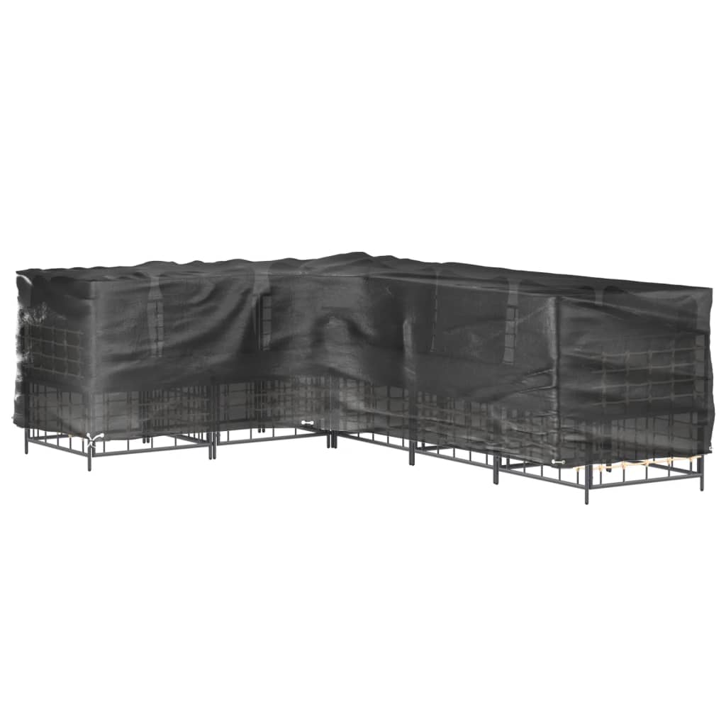 Navlake za kutnu vrtnu garnituru 2 kom s 16 ušica 210x260x80 cm