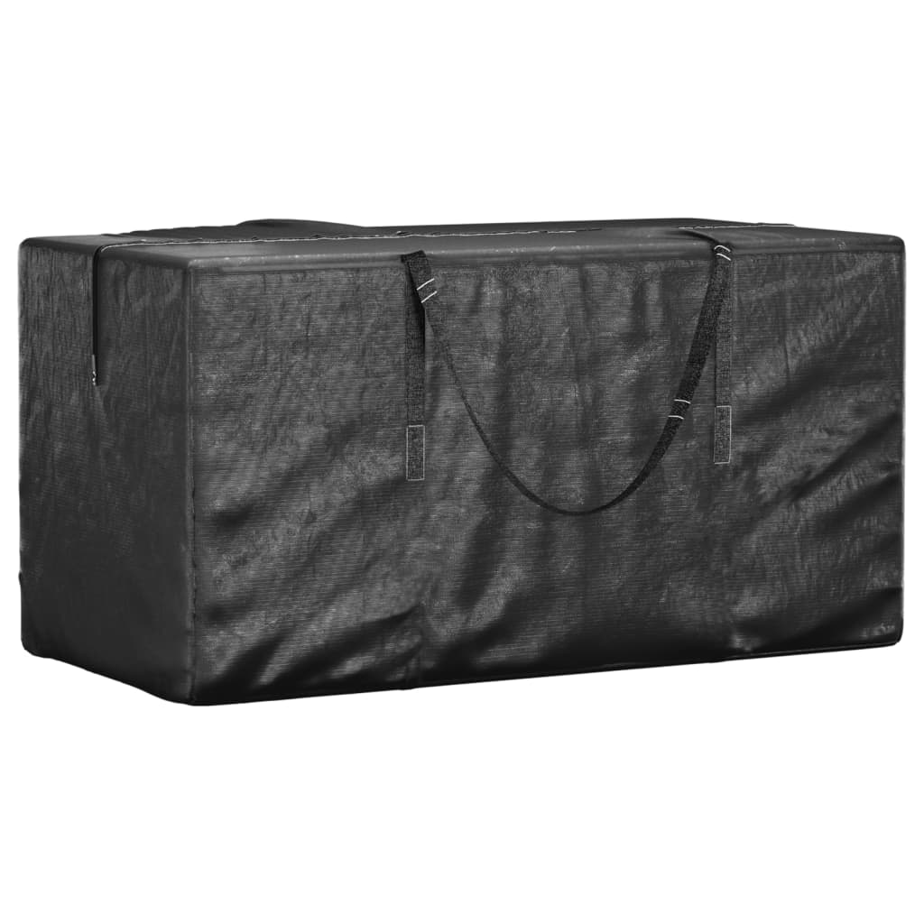Vreće za vrtne jastuke 2 kom crne 150x75x75 cm polietilen