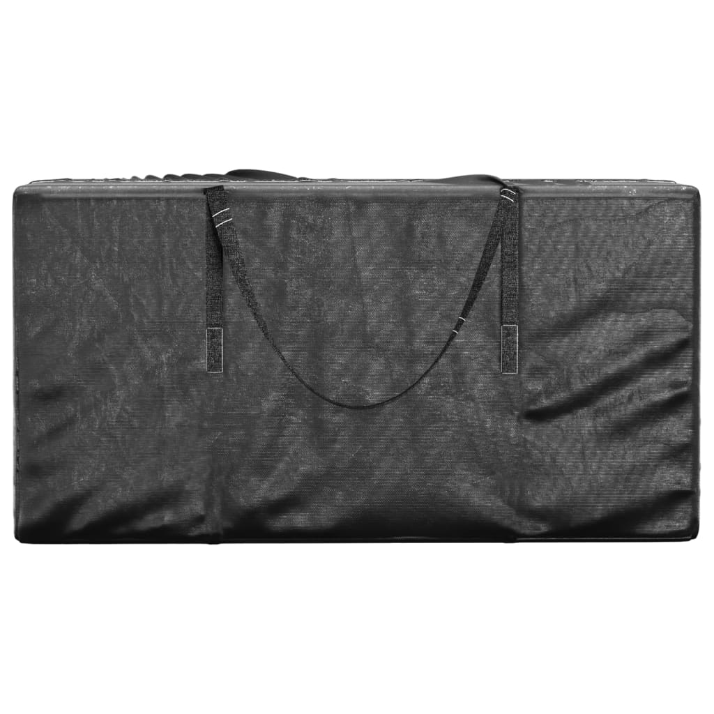 Vreće za vrtne jastuke 2 kom crne 150x75x75 cm polietilen