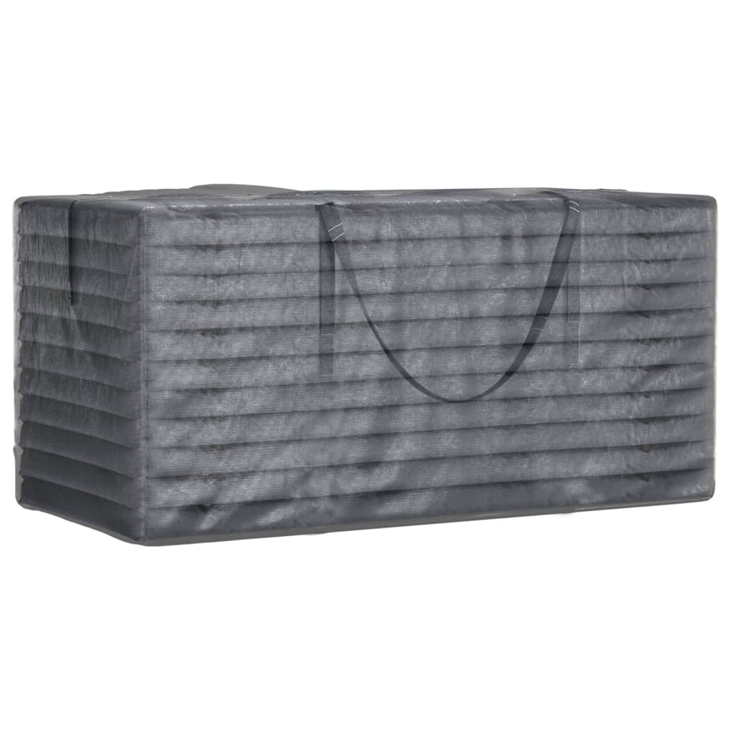Vreće za vrtne jastuke 2 kom crne 150x75x75 cm polietilen