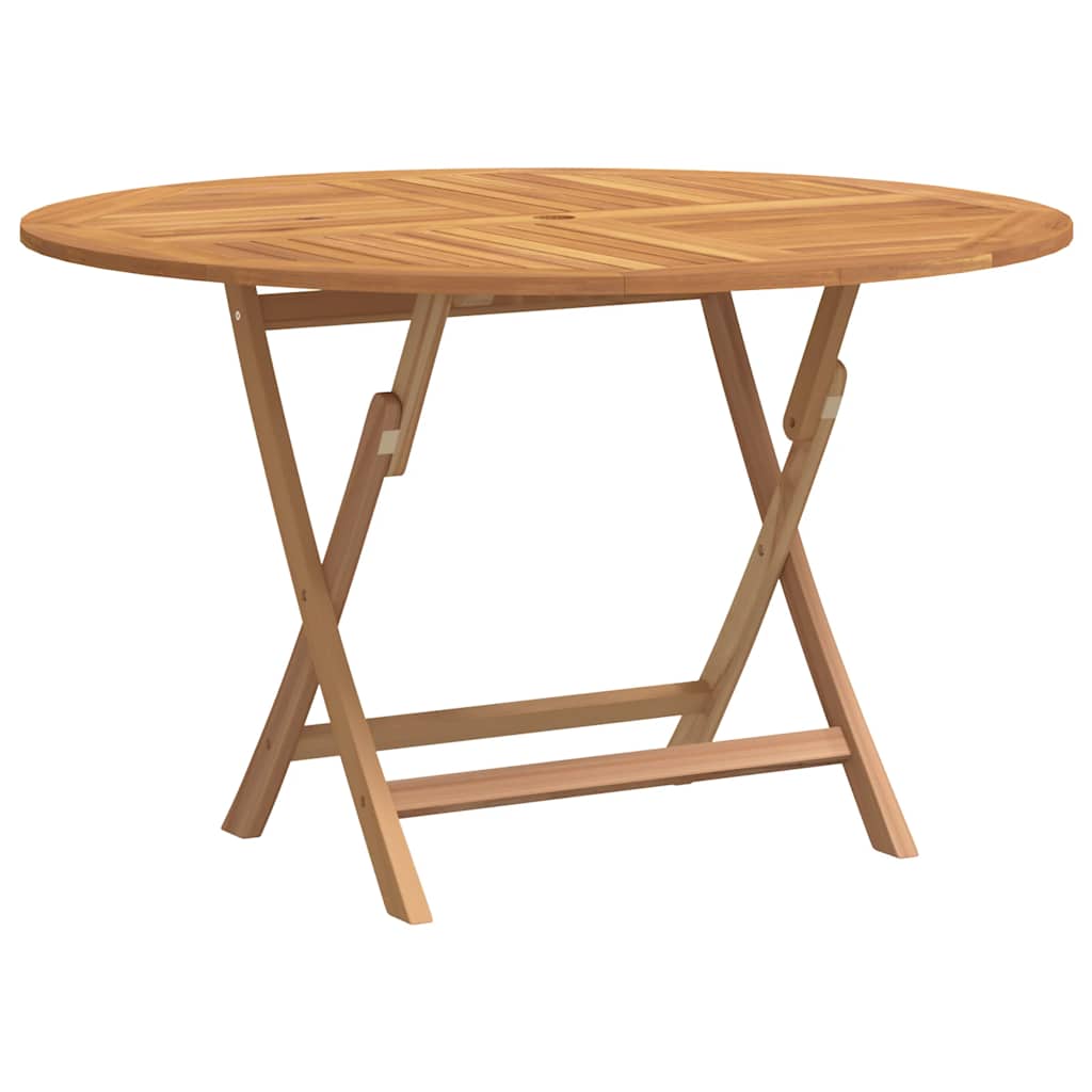 Sklopivi vrtni stol Ø 110 x 75 cm od masivne tikovine