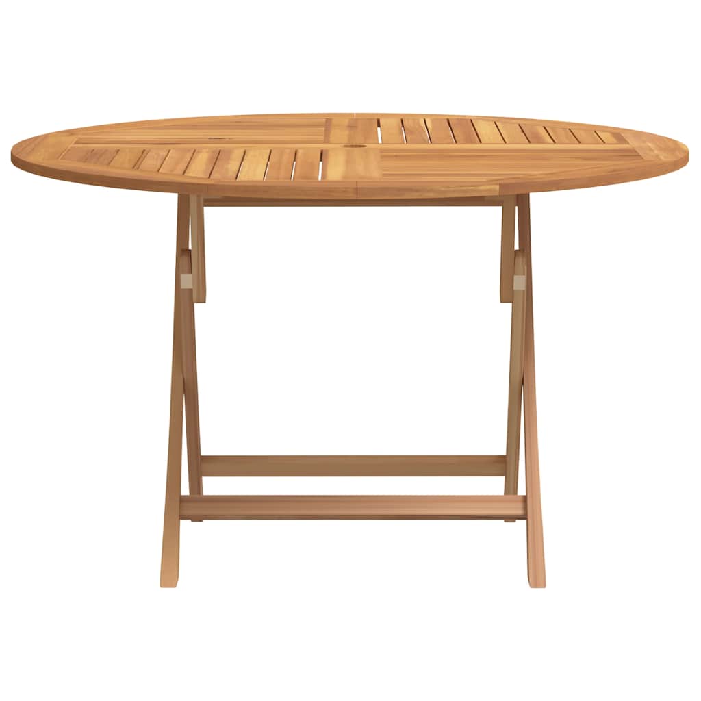 Sklopivi vrtni stol Ø 110 x 75 cm od masivne tikovine
