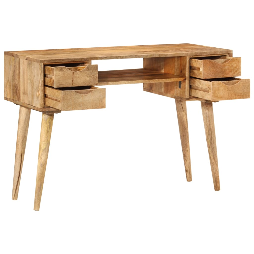 Radni stol s ladicama 110x47x76 cm masivno drvo manga