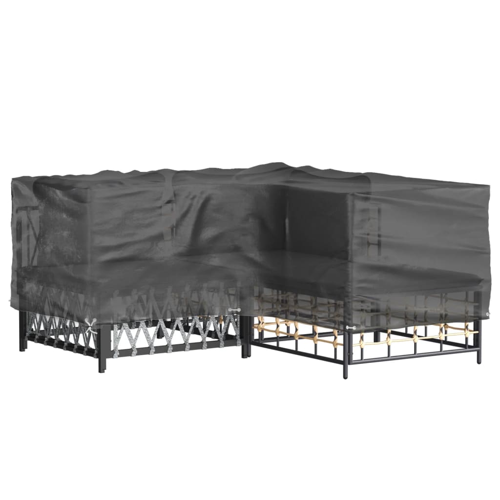 Navlaka za kutnu vrtnu garnituru s 12 ušica 185 x 185 x 70 cm