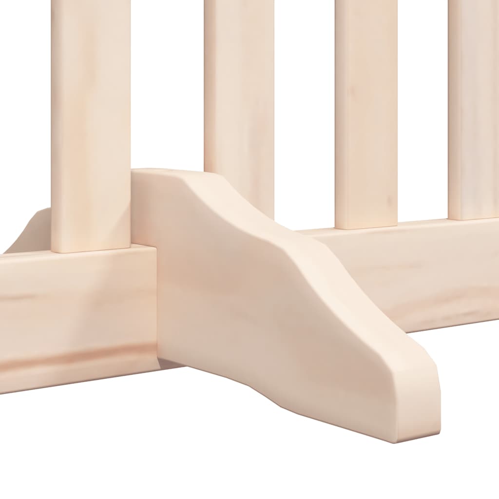 Vrata za pse s vratašcima 8 panela sklopiva 640 cm drvo topole