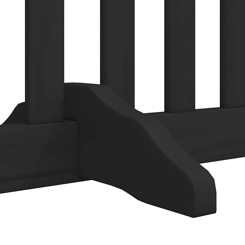 Vrata za pse s vratašcima 6 panela sklopiva 480 cm drvo topole