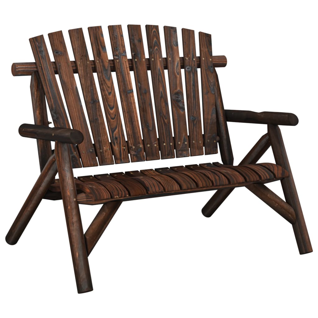 Vrtna klupa s 2 sjedala 119 x 85 x 98 cm masivno drvo smreke