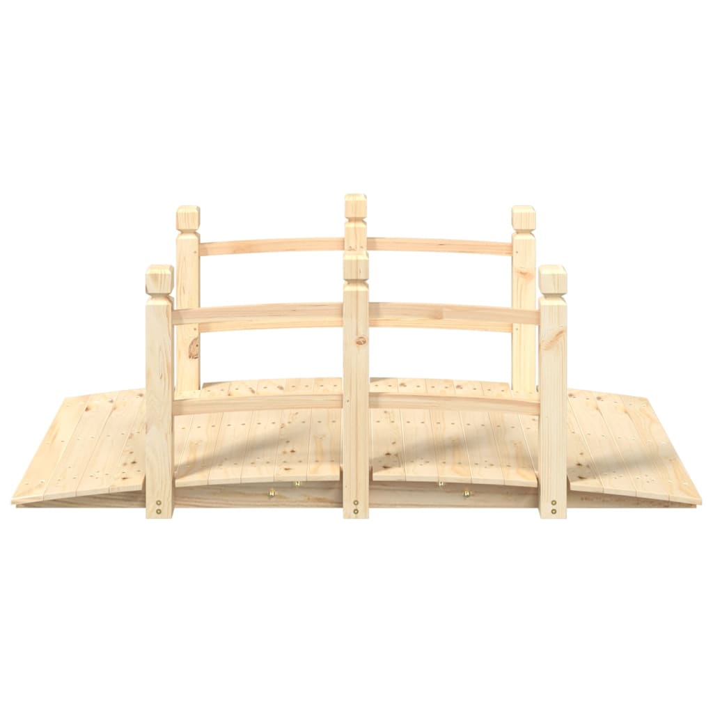 Vrtni most s ogradama 150 x 67 x 56 cm od masivnog drva smreke