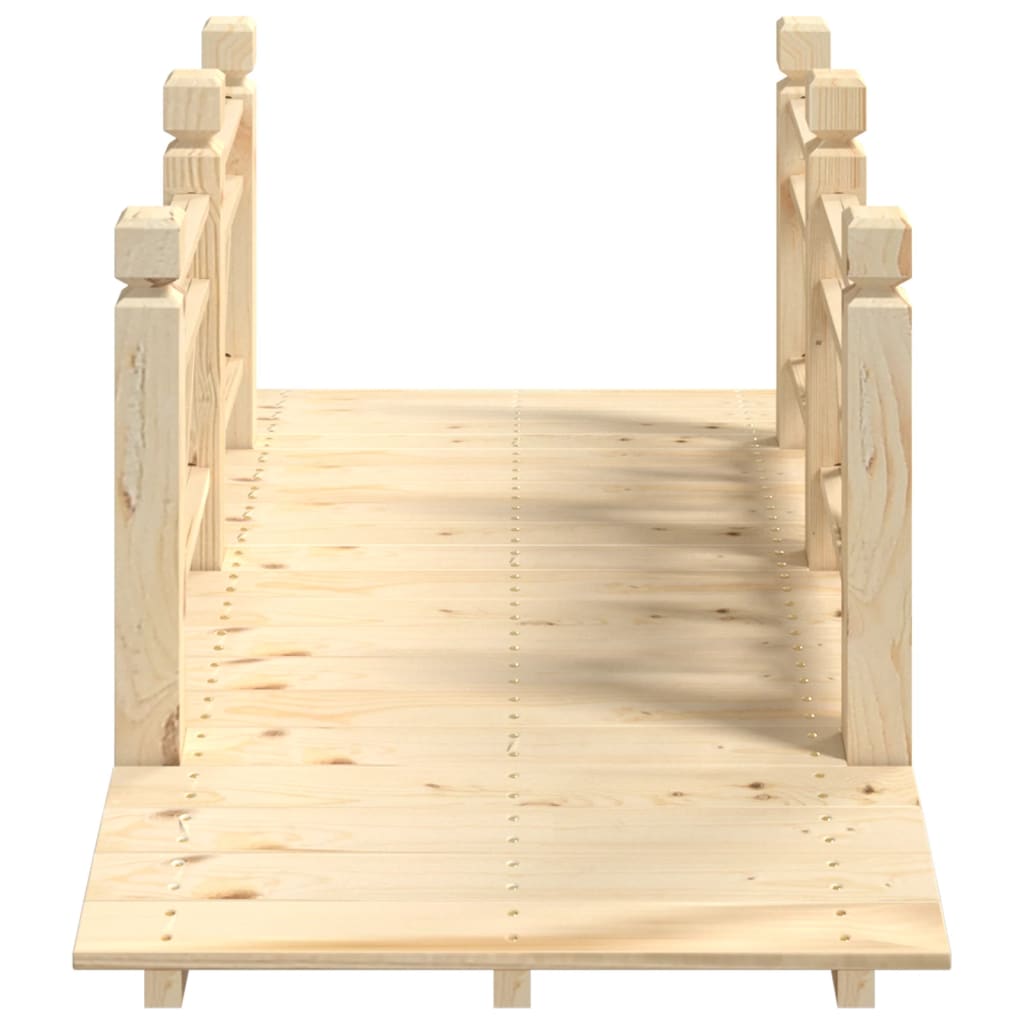Vrtni most s ogradama 150 x 67 x 56 cm od masivnog drva smreke