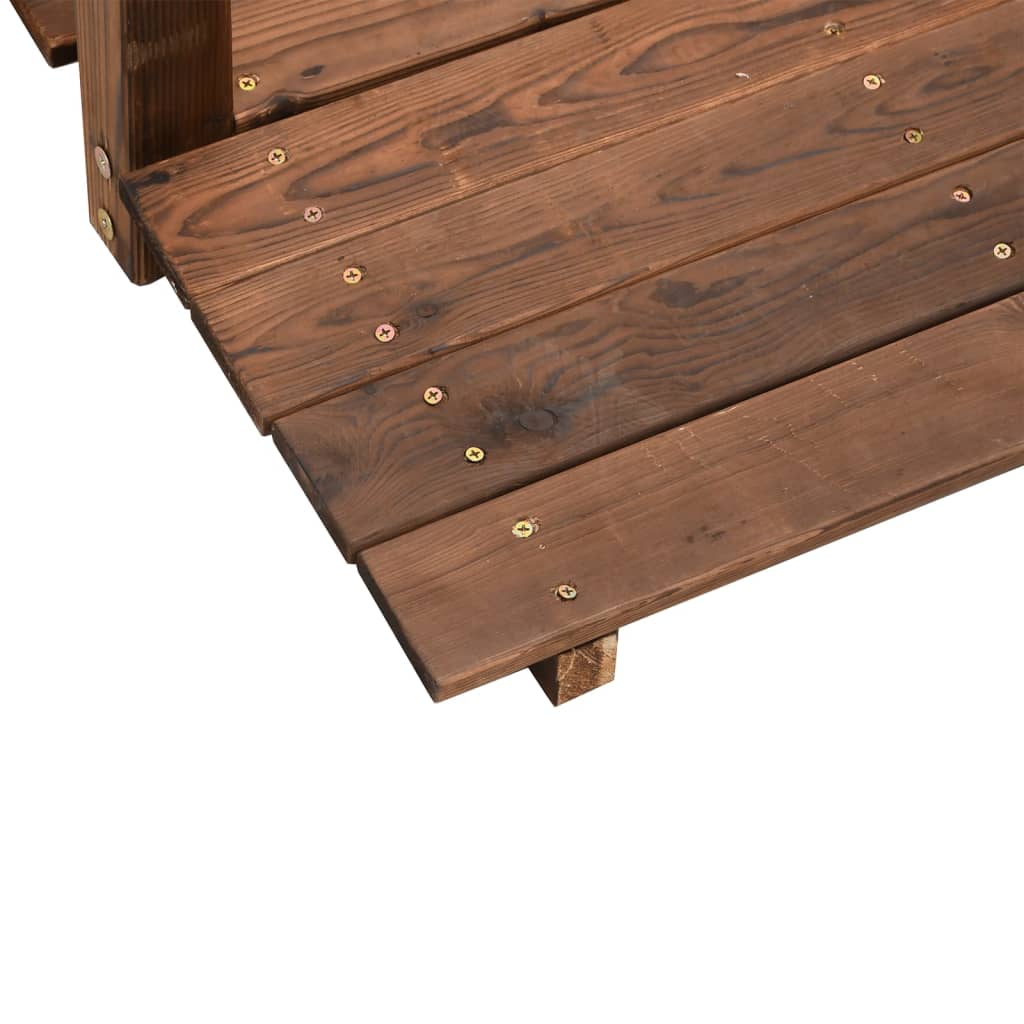 Vrtni most s ogradama 150 x 67 x 56 cm od masivnog drva smreke