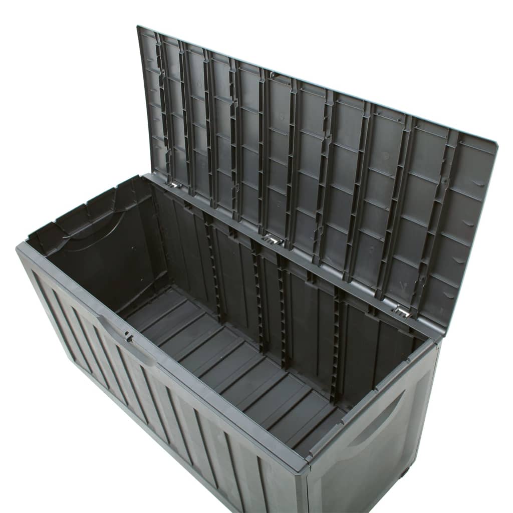 Kutija za pohranu crna 118 x 53 x 57 cm od polipropilena