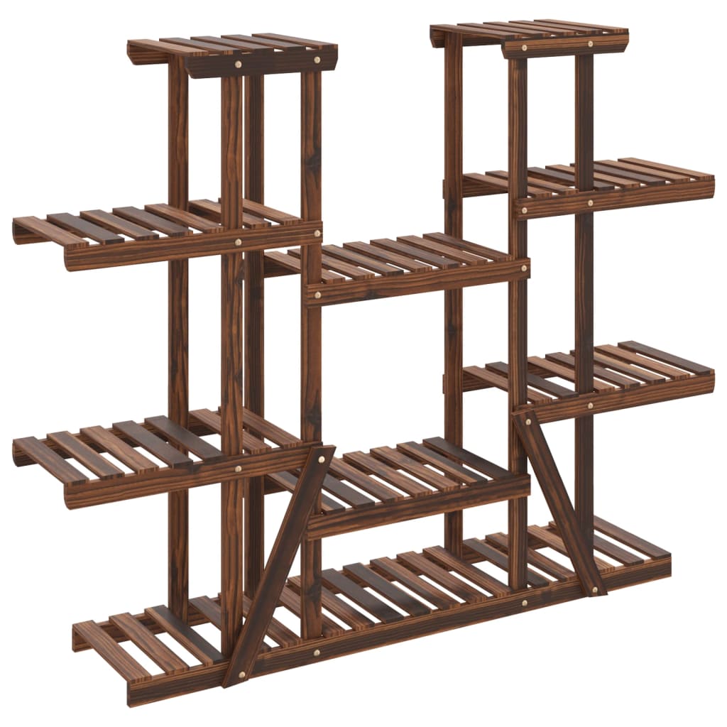 Stalak za cvijeće 110 x 25 x 110,5 cm od masivne jelovine