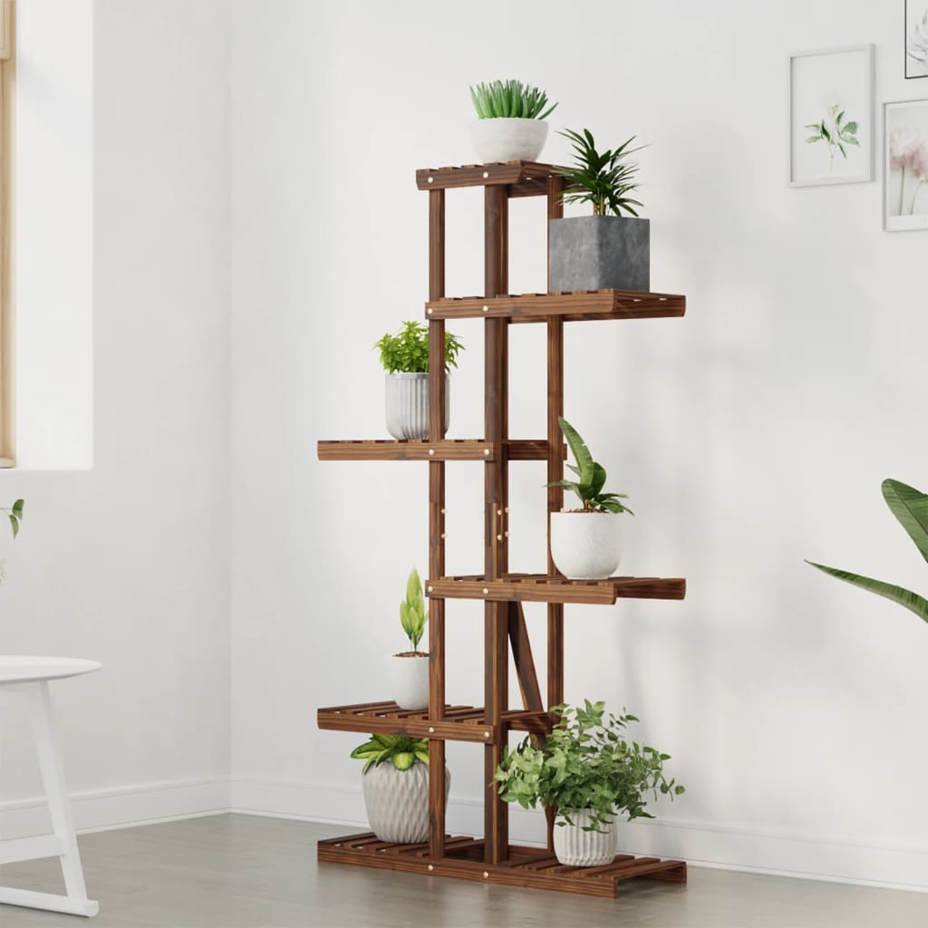 Stalak za cvijeće 75 x 25 x 140,5 cm od masivne jelovine