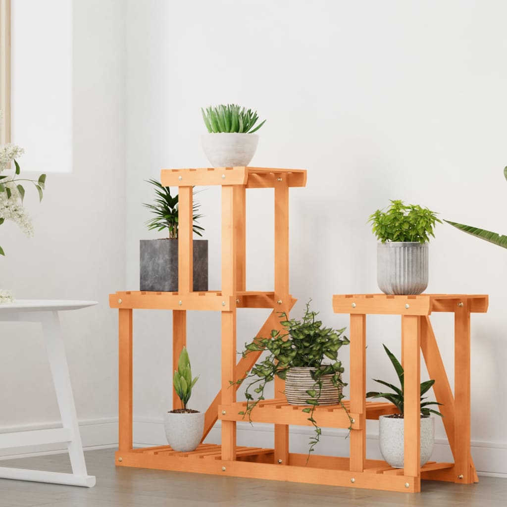 Stalak za cvijeće 90 x 25 x 73,5 cm od masivne jelovine