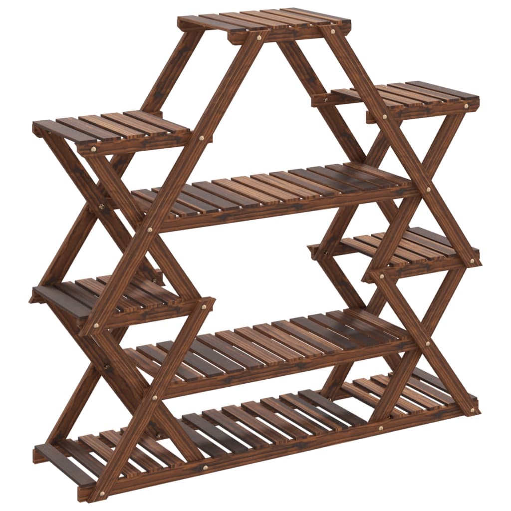 Stalak za cvijeće 110 x 25 x 105 cm od masivne jelovine