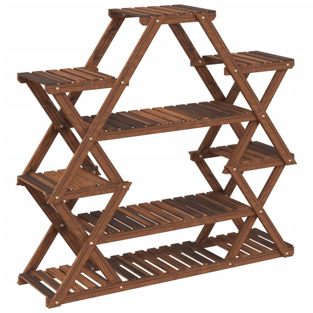 Stalak za cvijeće 110 x 25 x 105 cm od masivne jelovine