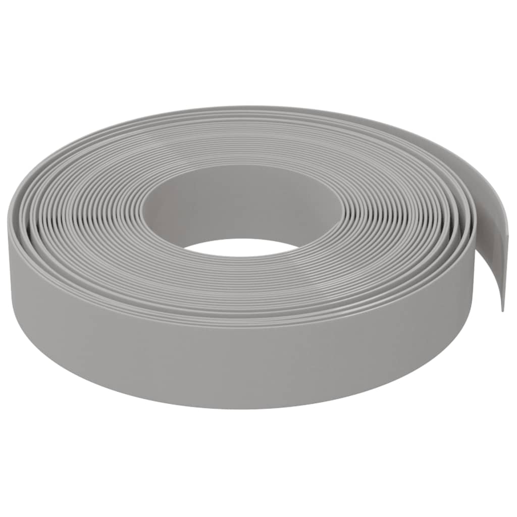 Vrtne ivice 2 kom sive 10 m 10 cm od polietilena