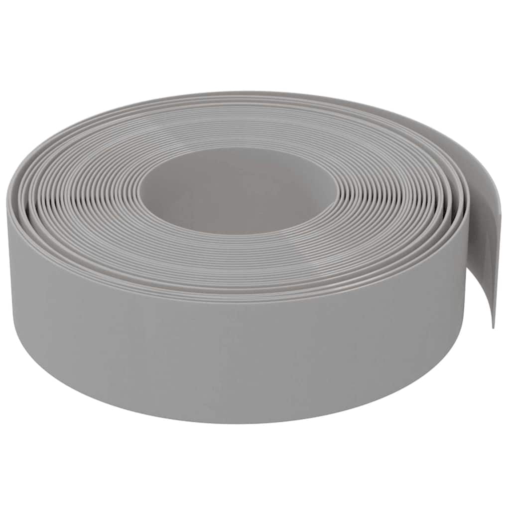 Vrtne ivice 4 kom sive 10 m 15 cm od polietilena