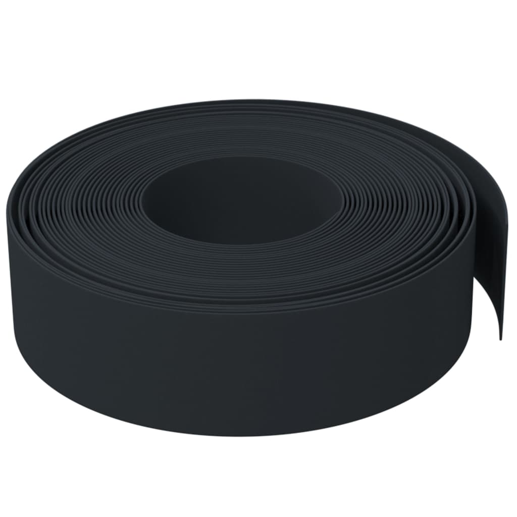 Vrtne ivice 4 kom crne 10 m 15 cm od polietilena