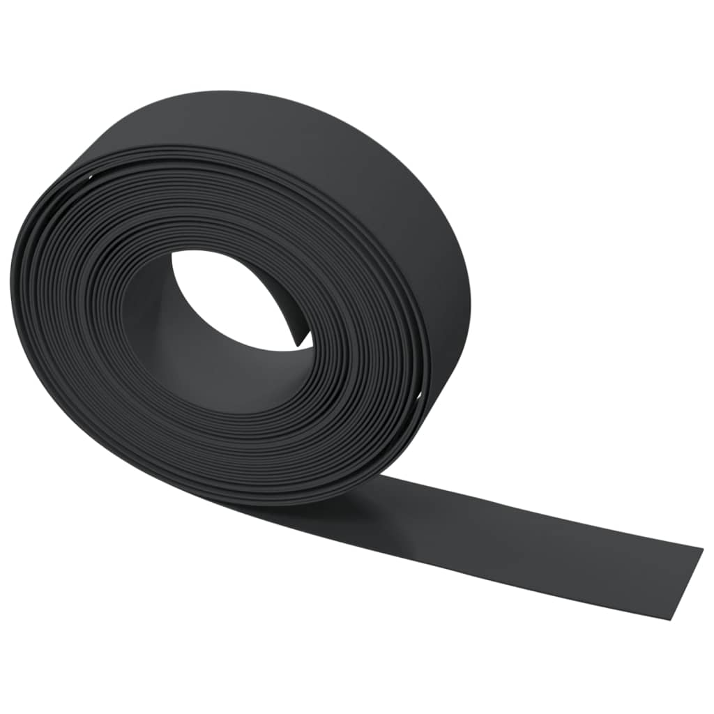 Vrtne ivice 4 kom crne 10 m 15 cm od polietilena
