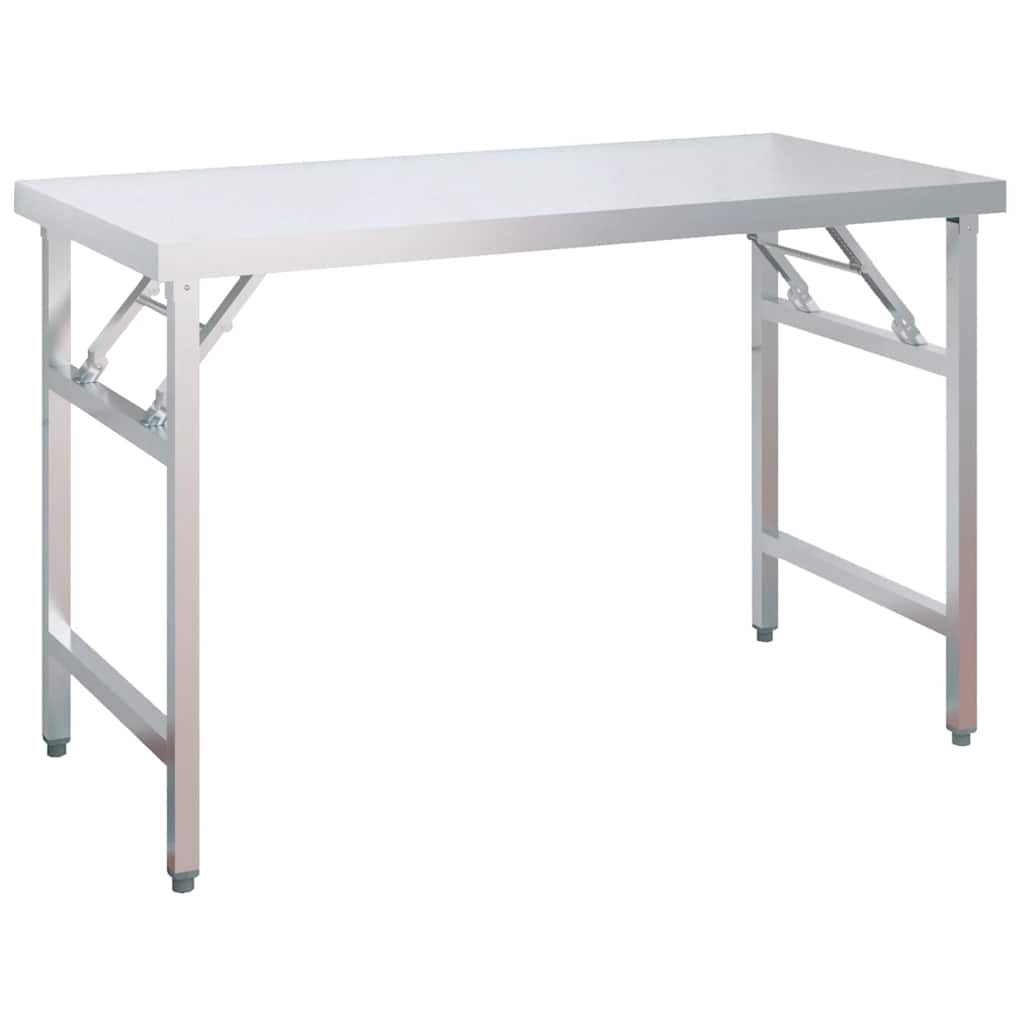 Kuhinjski radni stol s policom 120x60x115 cm nehrđajući čelik
