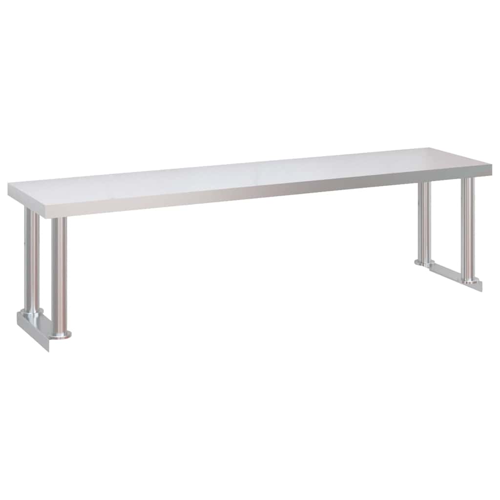 Kuhinjski radni stol s policom 120x60x115 cm nehrđajući čelik