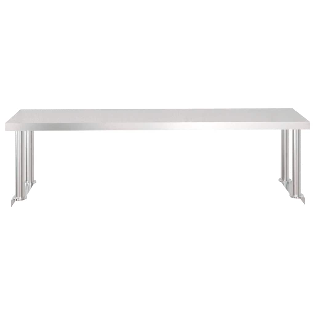 Kuhinjski radni stol s policom 120x60x115 cm nehrđajući čelik
