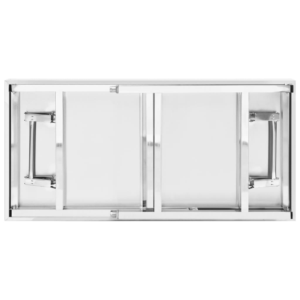 Kuhinjski radni stol s policom 120x60x145 cm nehrđajući čelik