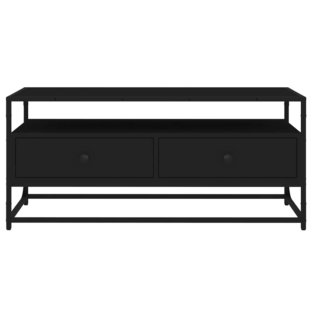 TV ormarić crni 100 x 35 x 45 cm od konstruiranog drva
