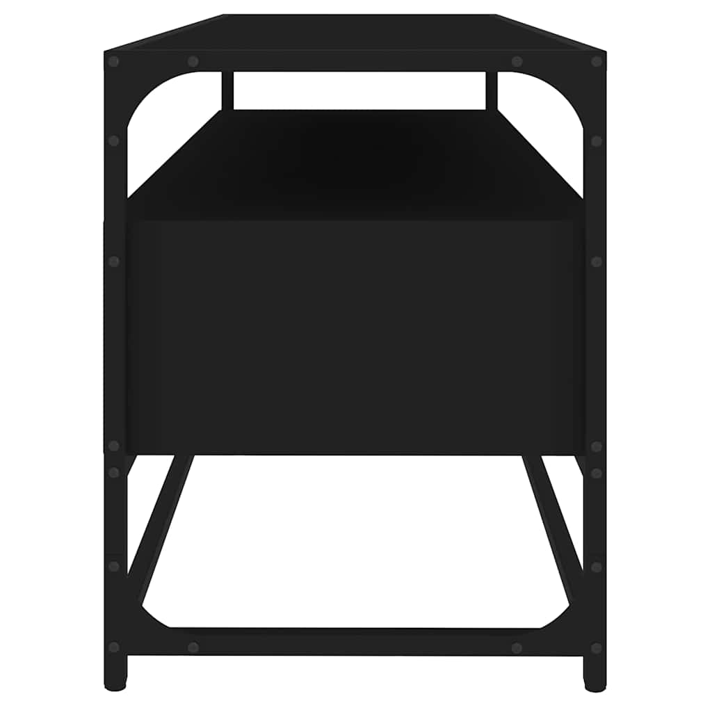 TV ormarić crni 100 x 35 x 45 cm od konstruiranog drva