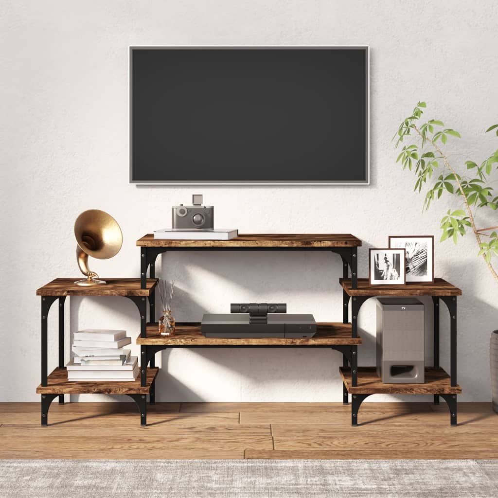 TV ormarić boja dimljenog hrasta 117x35x52 cm konstruirano drvo