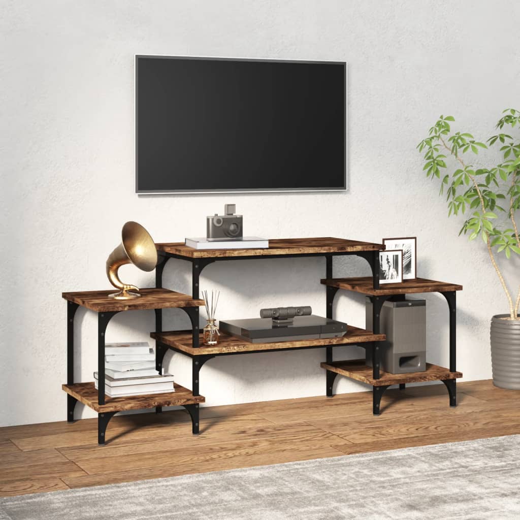 TV ormarić boja dimljenog hrasta 117x35x52 cm konstruirano drvo