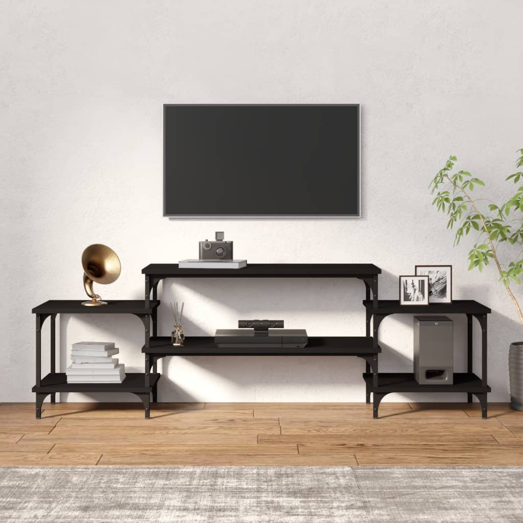 TV ormarić crni 157 x 35 x 52 cm od konstruiranog drva