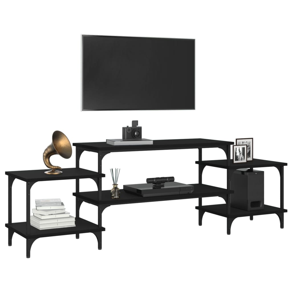 TV ormarić crni 157 x 35 x 52 cm od konstruiranog drva