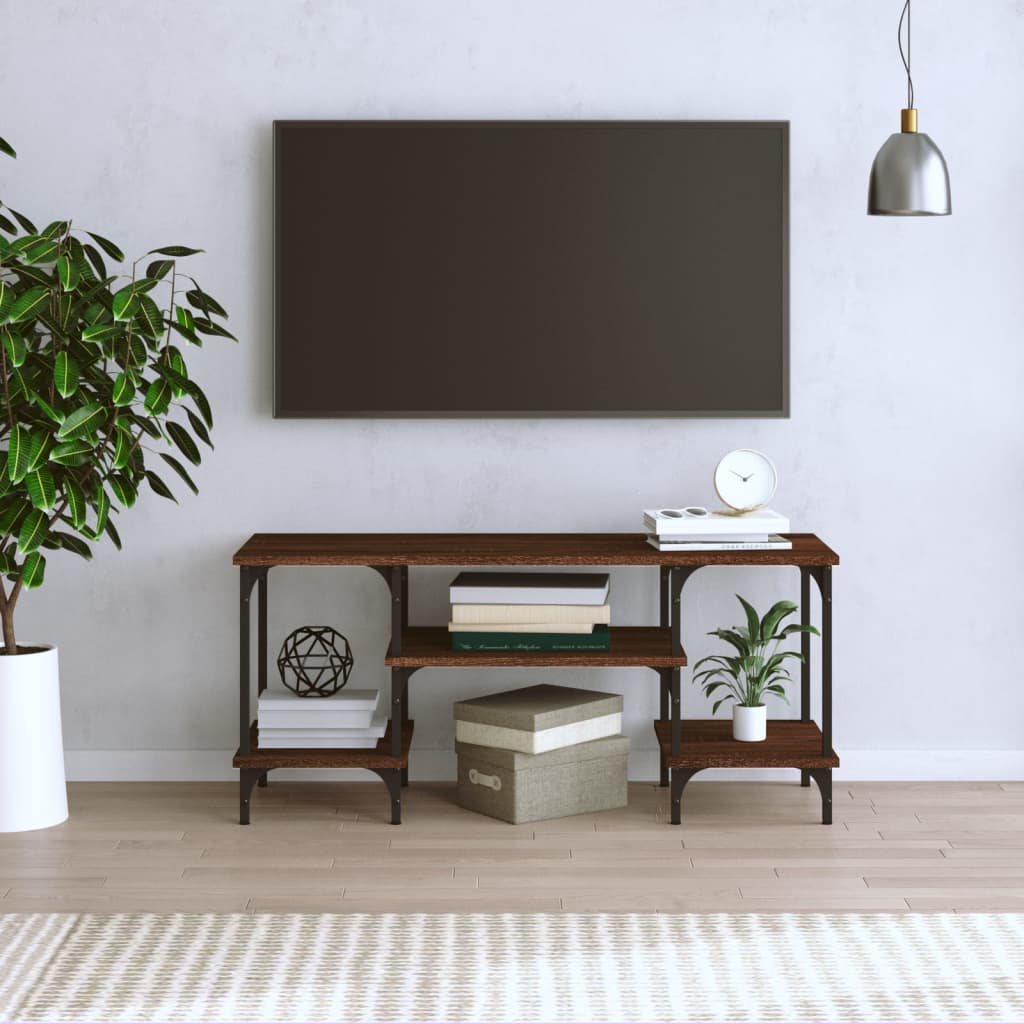 TV ormarić boja smeđeg hrasta 102x35x45,5 cm konstruirano drvo