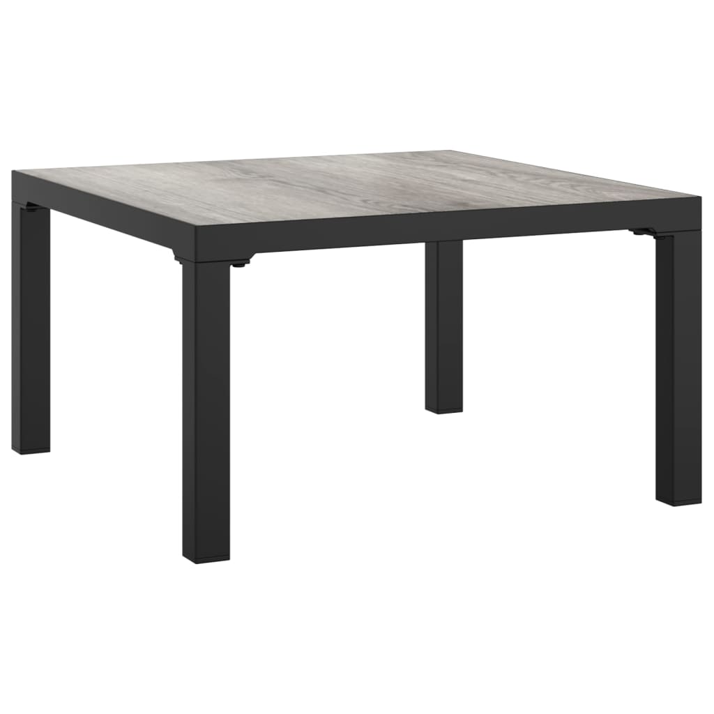 Vrtni stolić za kavu sivi 55 x 55 x 31 cm DPC i čelik