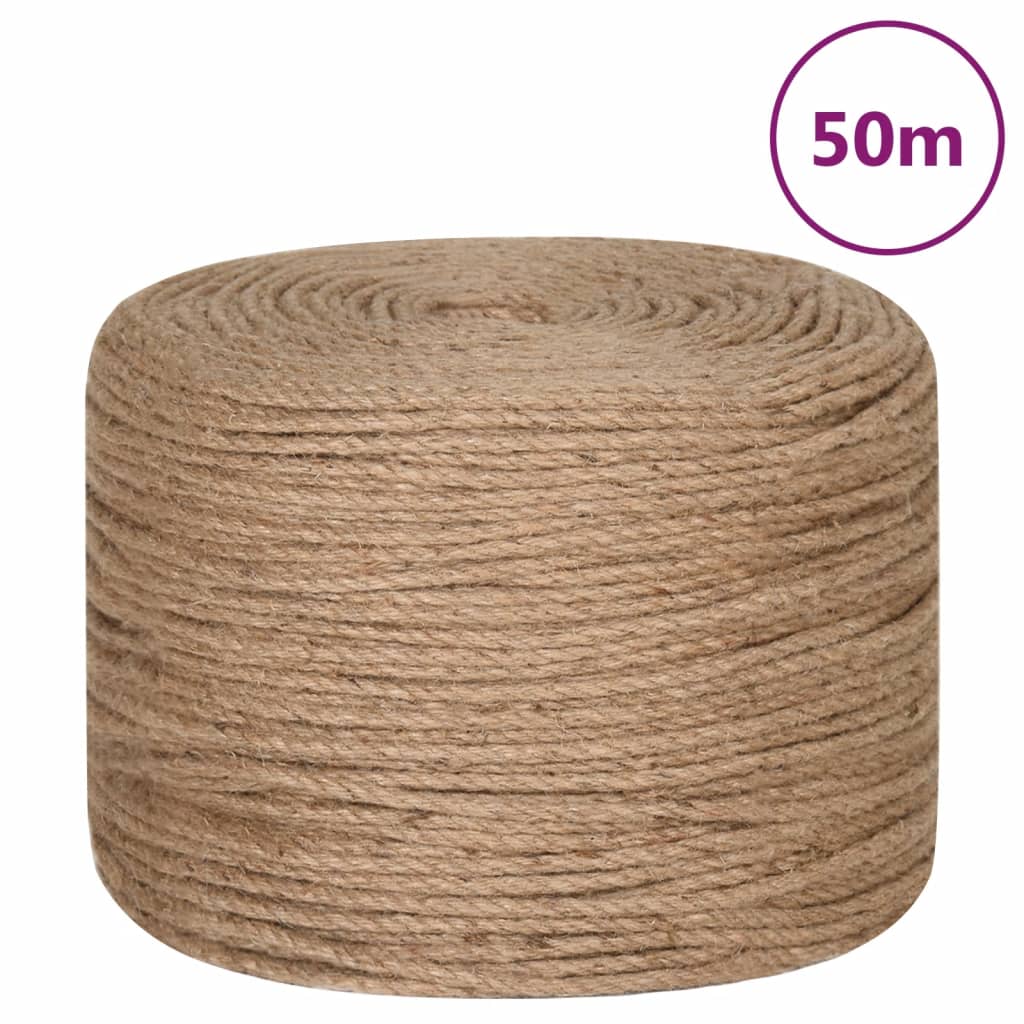 Uže od jute dužina 50 m debljina 8 mm